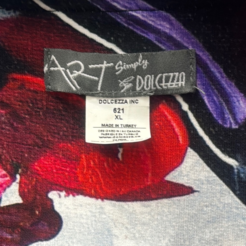 Colorful Abstract Women's Blazer Size XL - Picture 2 of 8